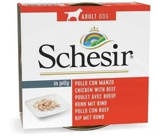 Agras Pet Foods Drėgnas Šunų Maistas - Schesir Želė Su Vištiena Ir Jautiena 150 G