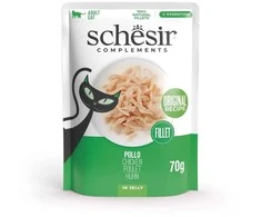 Agras Pet Foods Kačių Maistas - SCHESIR Vištienos Filė Želyje Drėgnas Maistas 70g Be Glitimo