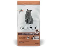Agras Pet Foods Sausas Kačių Maistas - Schesir Suaugusiems Sterilizuotiems Katėms, Vištiena, 10 kg