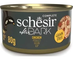 Agras Pet Foods Drėgnas Kačių Maistas - SCHESIR After Dark Vištiena Sultinyje 80g