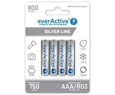 Baterija - EverActive AAA 800 Serija 1.2V Įkraunamos 4 vnt.