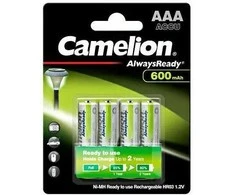 Akumuliatorius - Camelion AlwaysReady R03 AAA 800mAh 1.2V Įkraunamas 4-vnt.