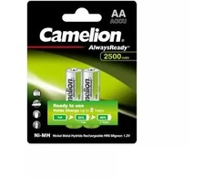Akumuliatorius - Camelion R2U HR6 AA 2500mAh 1.2V Įkraunamieji Akumuliatoriai 2 vnt.