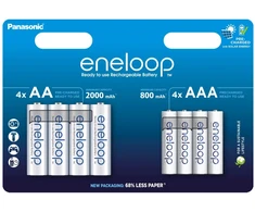 Panasonic Baterija - Eneloop R6 R03 2000mAh 800mAh Įkraunamos Ni-MH Baterijos EKO Mix