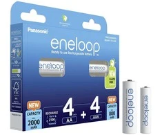 Akumuliatorius - PANASONIC ENELOOP 4x AA 2000 mAh + 4x AAA 800 mAh