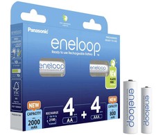 Akumuliatorius - PANASONIC ENELOOP 4x AA 2000 mAh + 4x AAA 800 mAh