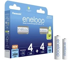 Akumuliatorius - PANASONIC ENELOOP 4x AA 2000 mAh + 4x AAA 800 mAh