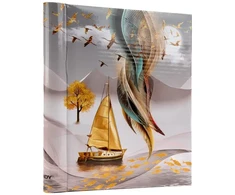 Albumas - Fandy DRS30 Goldie-1 60 Savarankiškai Klijuojančių Puslapių 22.8x28 cm Auksinė