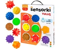 AM Tullo Sensoriniai kamuoliukai be skylučių TULLO 8 vnt.