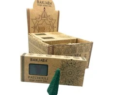 Ancient Wisdom Piramidiniai kūginiai smilkalai Patchouli, Banjara, 40g