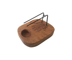 Ancient Wisdom Kvepalų Laikiklis - Hamsa Palo Santo Teak Medis 15x10x7 cm