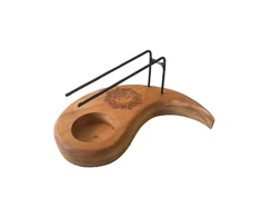 Ancient Wisdom Kvepalų Laikiklis - Yin ir Yang Ašaros Palo Santo Teak Medžio 15x10x7 cm