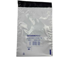 Security envelopes BESTPAK SAFEMONEYBAG deposit envelopes 190x260+35 mm B5 100 pcs. Transparent