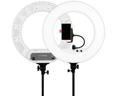 Apšvietimo Įranga - Caruba Round Vlogger 18" LED Set 100W 9800 Lumen Balta