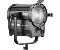 Apšvietimo Įranga - Godox F7 120Bi K2 Dviejų Spalvų LED Fresnel Šviesa 15–60° Spindulio Kampas, CRI 96, TLCI 97, Juoda