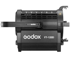 Apšvietimo įranga - Godox F7 120D K2 5600K 71,100 lux dienos šviesos LED Fresnel šviesa