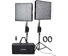 Apšvietimo Įranga - Godox FL150S Lankstus LED Šviesos Rinkinys 3300K-5600K, 2 Šviesos