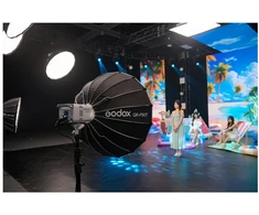 Apšvietimo Įranga - Godox LE200Bi Bi Color LED Vaizdo Šviesa, Reguliuojama Temperatūra, Balta
