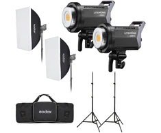 Apšvietimo Įranga - Godox Litemons LA200Bi Bi Color Duo Rinkinys, 2800K-6500K, 96+ CRI/TLCI
