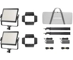 Apšvietimo įranga - Godox LP1200Bi K2 dviejų spalvų LED šviesos panelių rinkinys juodas