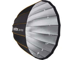 Apšvietimo Įranga - Godox Quick Release Parabolic Softbox QR PF120, Profoto Mount, Sidabrinis