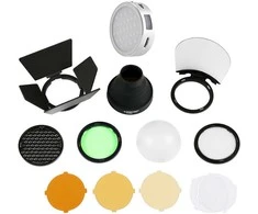 Apšvietimo įranga - Godox R1 RGB apvalus LED šviestuvas su AK R1 rinkiniu