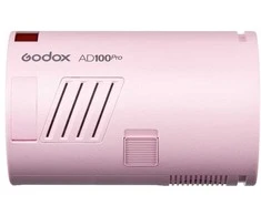 Apšvietimo įranga - Godox Witstro AD100Pro kompaktiška blykstė rožinė