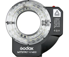 Apšvietimo įranga - Godox Witstro AR400 400Ws žiedinis blykstė su baterija
