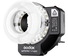 Apšvietimo įranga - Godox Witstro AR400 400Ws žiedinis blykstė su baterija
