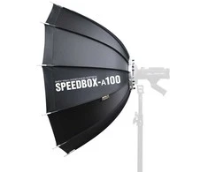 Apšvietimo įranga - SMDV Speedbox A100 12-Pusėje Softbox Dvigubas Difuzorius Juodas