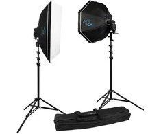 Apšvietimo įranga - Westcott Rapid Box Portable Portrait Speedlite Kit, 2 difuzoriai, softbox, octabox