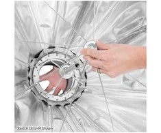Apšvietimo įranga - Westcott Rapid Box Switch Octa S Speedlite rinkinys su deflektoriaus plokšte
