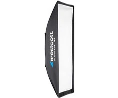 Apšvietimo Įranga - Westcott Strip Bank 1x4 Softbox, Sidabrinė Vidaus, Karščiui Atspari