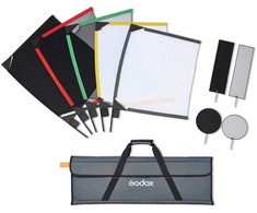 Apšvietimo modifikatorius - Godox Scrim Flag Kit 45x60cm Suskleidžiami rėmai