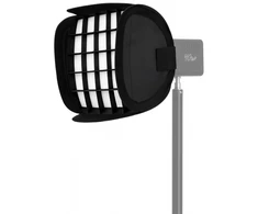 Apšvietimo Modifikatorius - Newell 25 cm Mini Bowens Kvadratinis Softboxas Tara 40 RGB LED Šviesai - Su Tinkleliu, Juodas