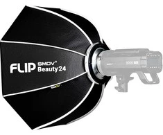 Apšvietimo modifikatorius - SMDV Speedbox Flip Beauty Dish 24 Soft Light Baltas