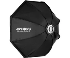 Apšvietimo Modifikatorius - Westcott Softbox ClickBox Octa-42, 42 colių, Bowens-Mount, Sidabrinė