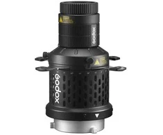 Apšvietimo priedas - Godox Bowens Mount LED šviesos projekcijos priedas, 360° sukamas, EF objektyvo tvirtinimas