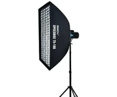Apšvietimo priedas - SMDV Grid for Speedbox 75 100 5x5 cm Juodas