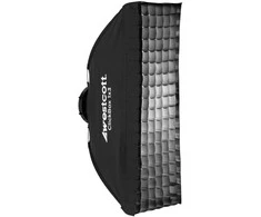 Apšvietimo Priedas - Westcott ClickBox 1x3 Grid 40-Degree Egg Crate Suspaudžiamas Juodas