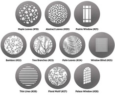 Apšvietimo priedas - Westcott Optical Spot Gobo Pack 2 Environmental 10 Pack