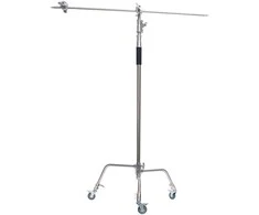 Apšvietimo stovas - Caruba C stovas su boom ranka ir ratais LS 9W 330cm 10kg