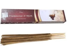 Aromatika Kvepiančios Lazdelės - Vedinė Frankincenso ir Mirros 15g Rankų Darbo Meditacijai