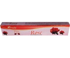 Aromatika Kvepiančių Lazdelių - Vedic Rose Natūralus Masala 15g, Dega 20 Minučių