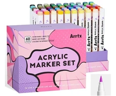 Art Supplies - Arrtx akriliniai žymekliai 60 spalvų