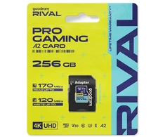 Atminties Kortelė - GoodRam Rival M2AA 256 GB Micro SDXC V30 UHS-I U3 170 MB/s
