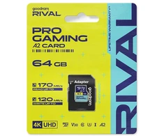 Atminties Kortelė - GoodRam Rival M2AA 64 GB Micro SDXC V30 170 MB/s