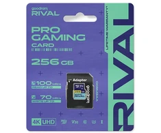 Atminties Kortelė - GoodRam Rival M3AA 256 GB Micro SDXC V30 100 MB/s + adapteris