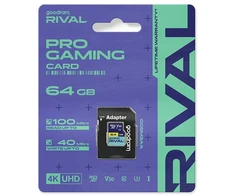 Atminties Kortelė - GoodRam Rival M3AA 64 GB Micro SDXC V30 UHS-I U3 100 MB/s