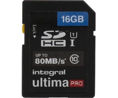 Atminties kortelė - Integral UltimaPro 16 GB SDHC 80MB CLASS 10 UHS-I U1